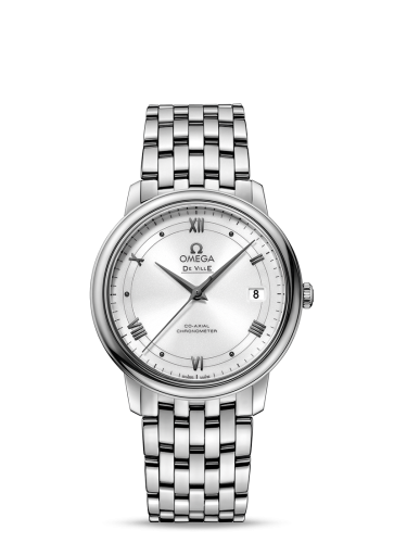 Omega De Ville Prestige Co-Axial 36.8 Stainless Steel / Vintage Silver / Bracelet